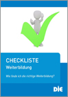 DIE-Checkliste: Wie finde ich die richtige Weiterbildung?